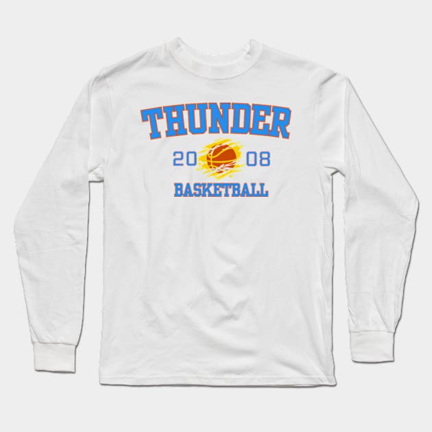 thunder okc Long Sleeve T-Shirt by soft and timeless